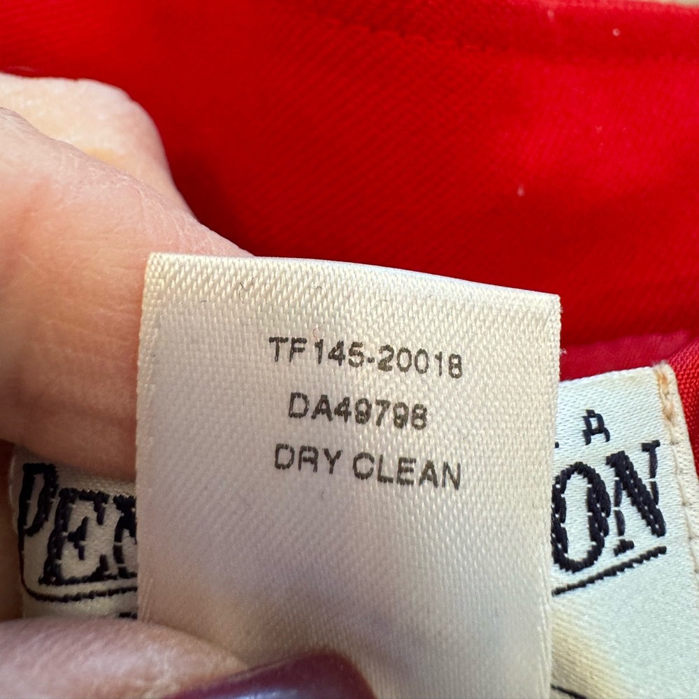 Pendleton Red Virgin Wool Zip Front Jacket - image 8